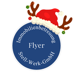 Immobilienverwaltung Flyer Stell-Werk GmbH - Weihnachten 2025